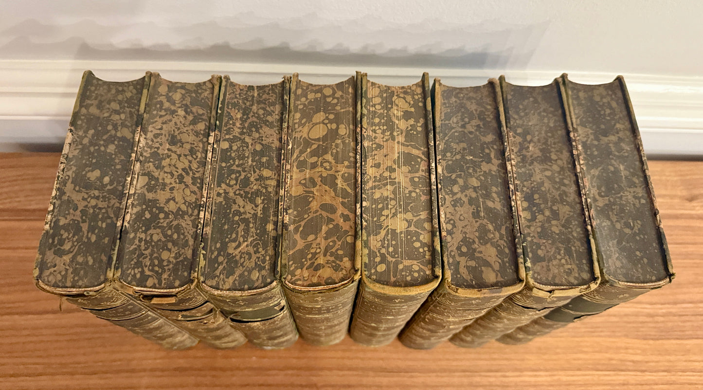 Antique Charles Dickens Works - 8 Volume Partial Set (Circa 1870-1899)