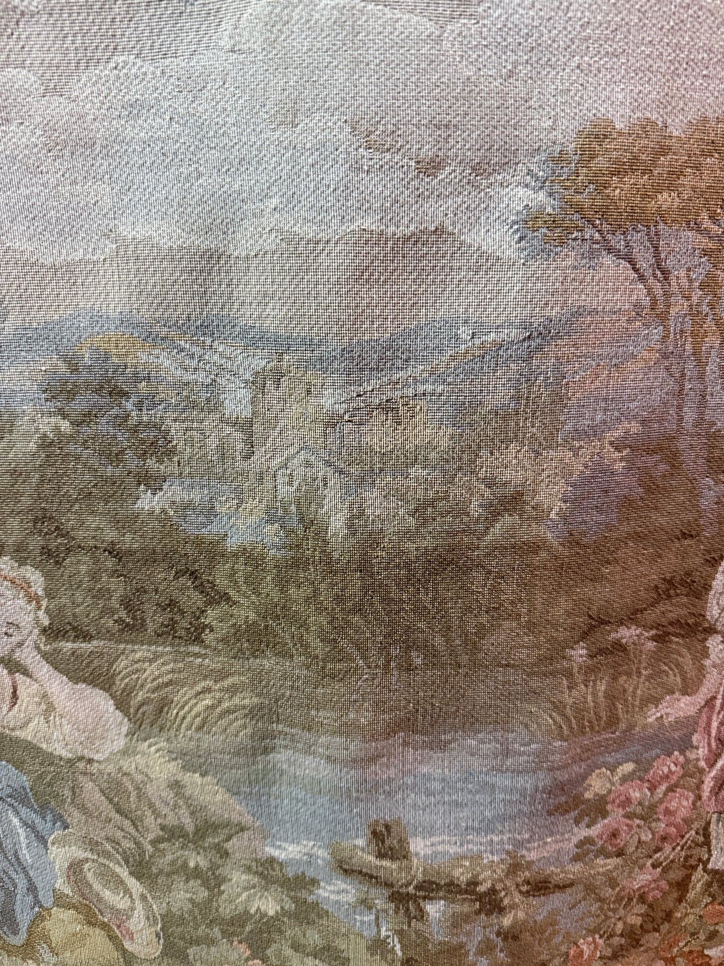 Vintage French Rococo Style Tapestry