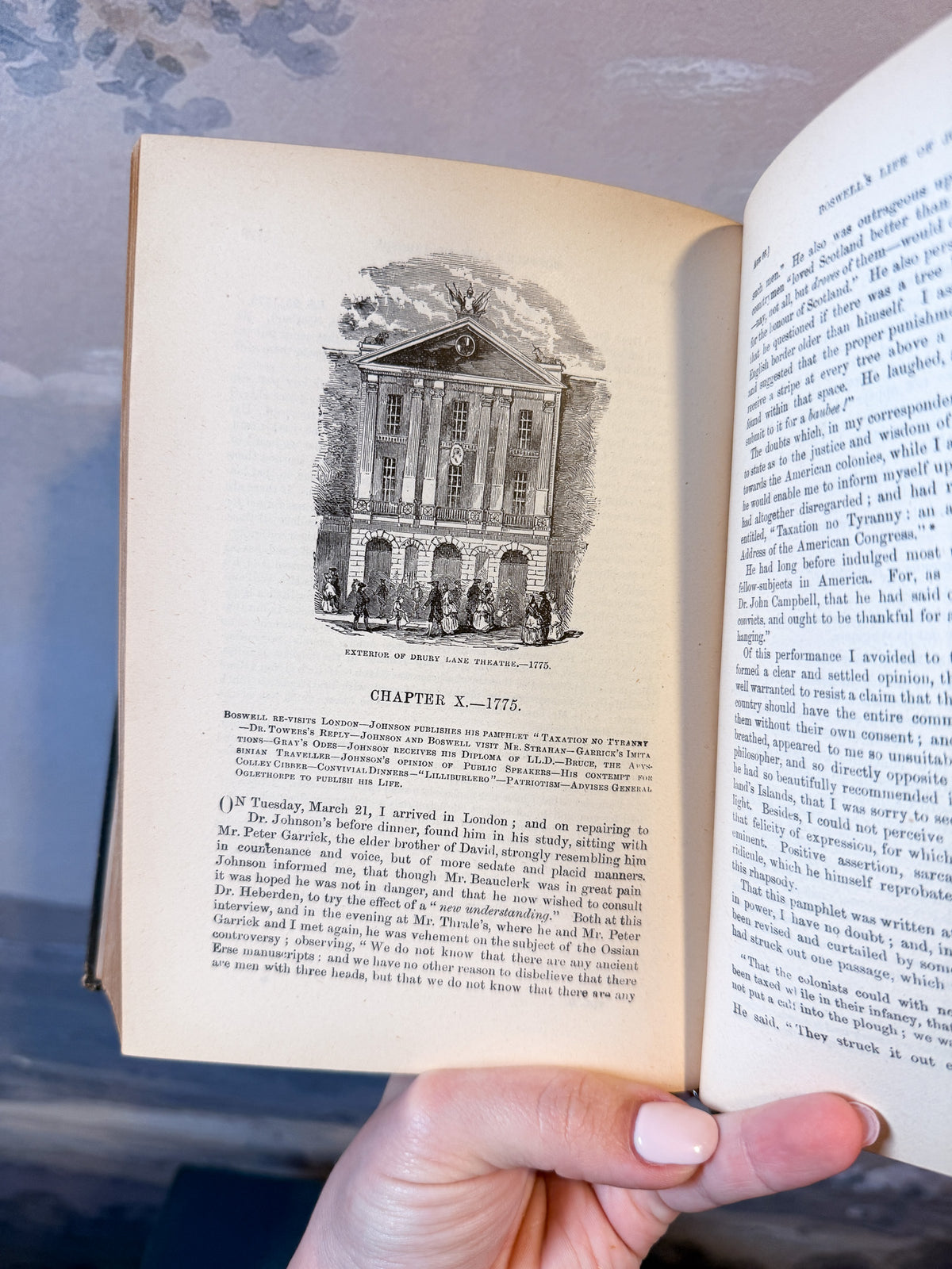 Antique Boswell's "Life of Johnson," complete 3 volumes
