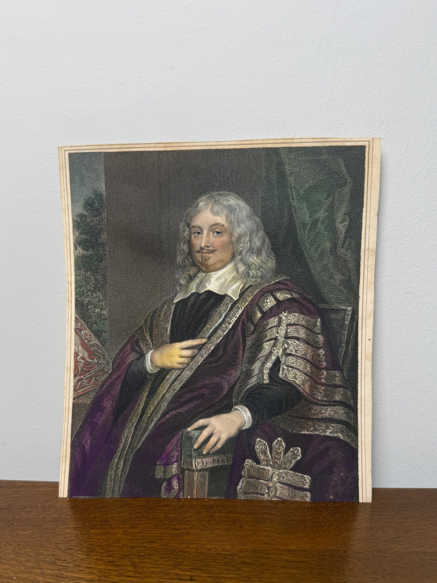 Antique hand-tinted portrait by Lodge