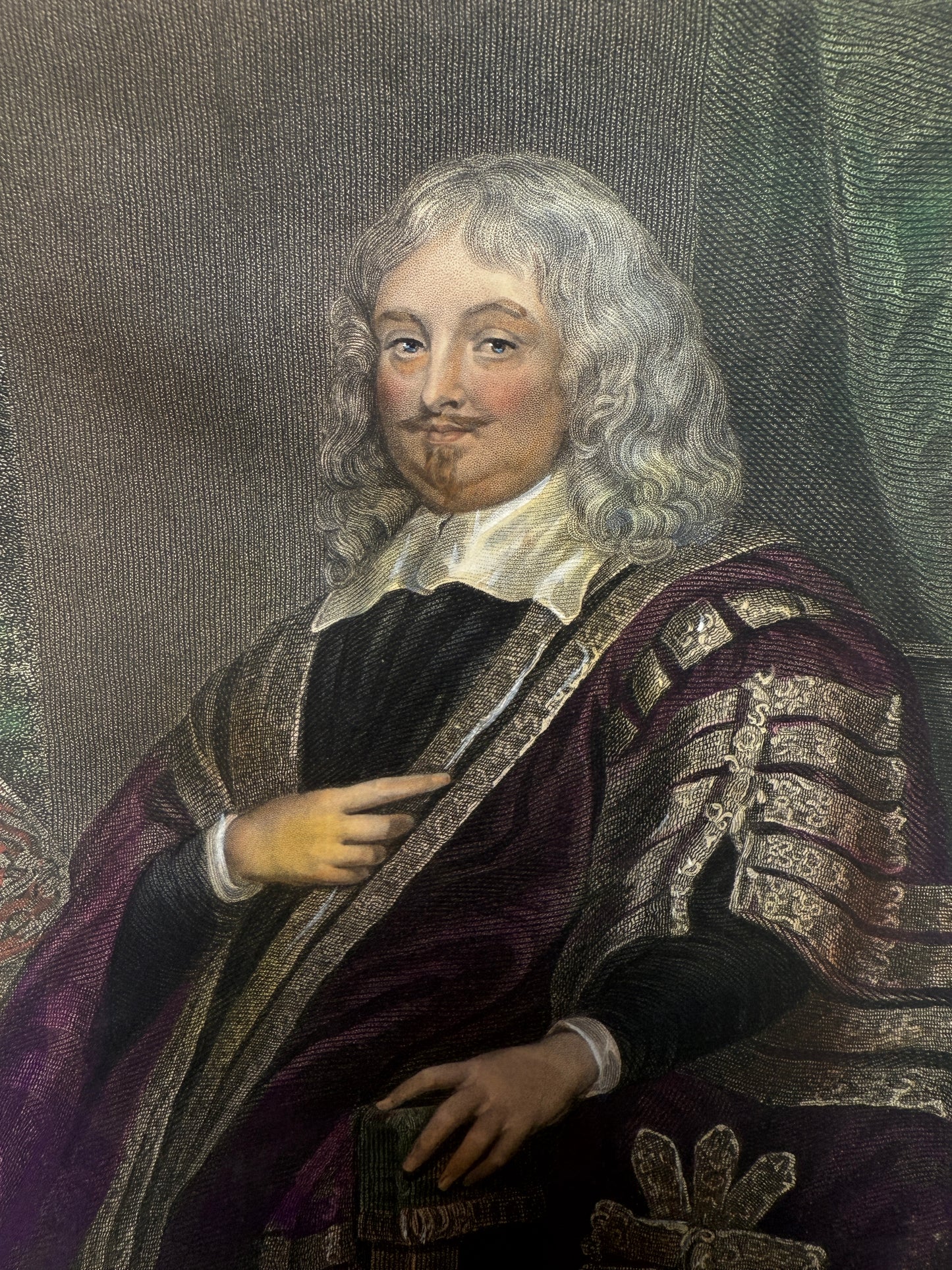 Antique hand-tinted portrait by Lodge