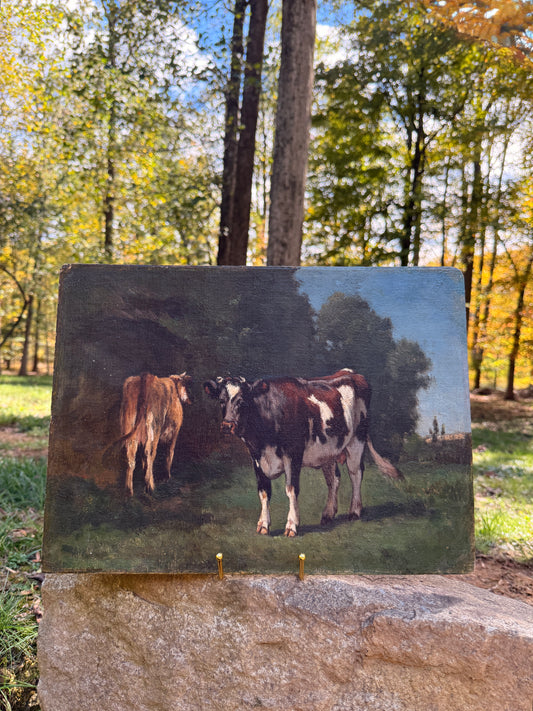 Pastoral landscape attributed to Constant Troyon (1855-1870)