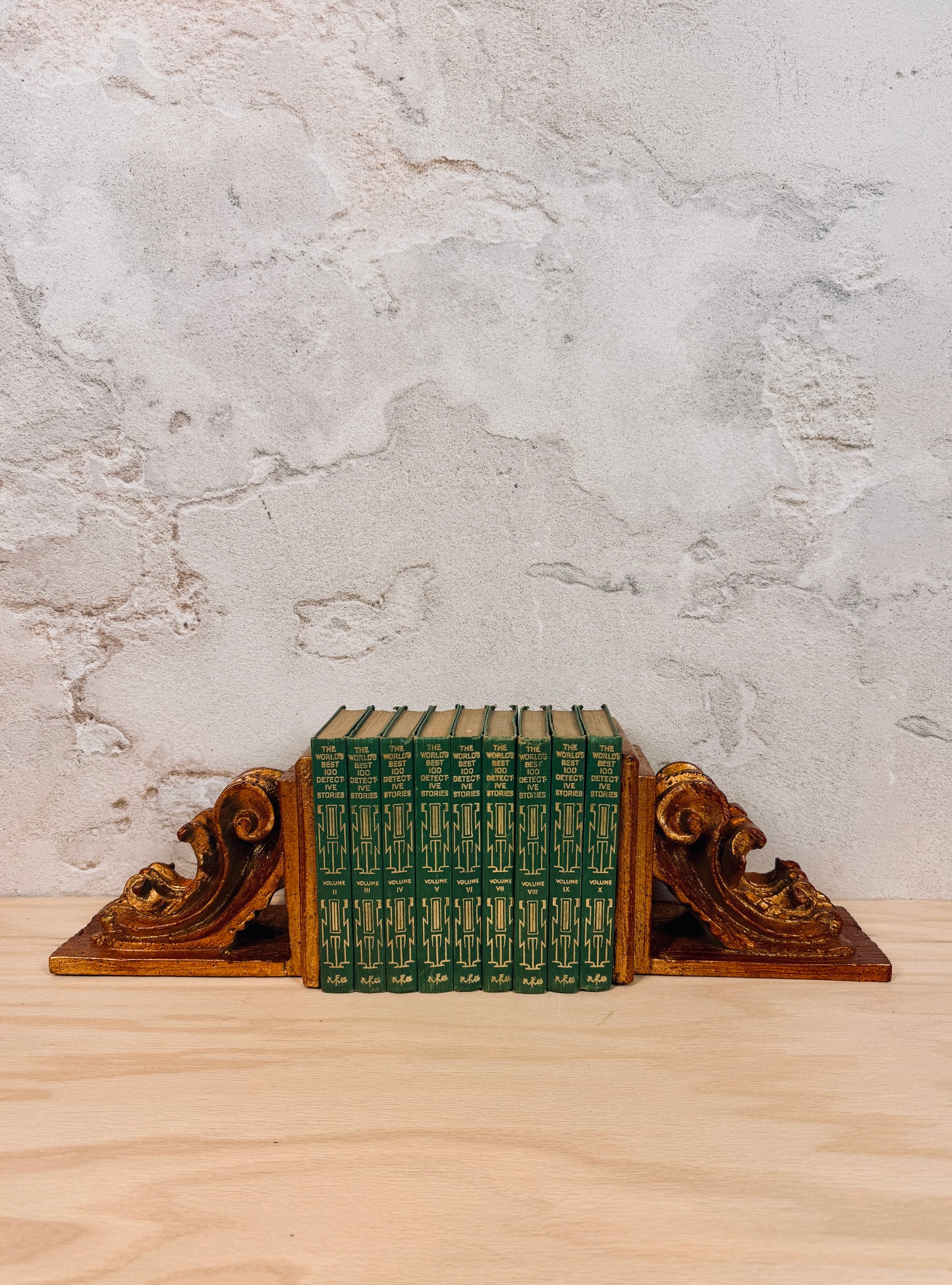 Gold corbel sconce shelves or bookends