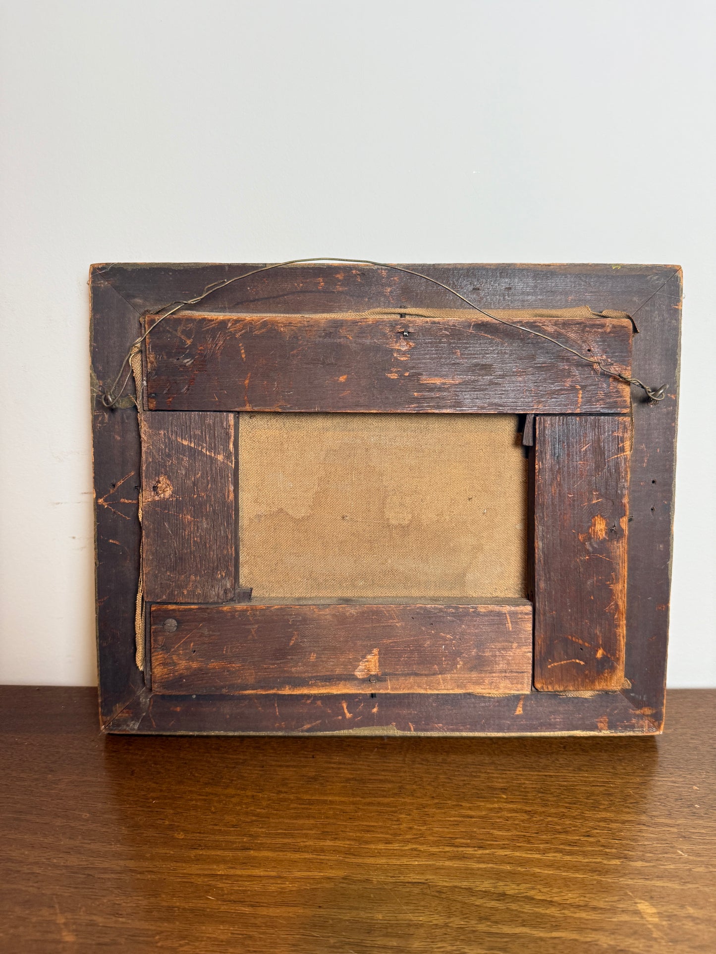 Antique landscape on European stretcher