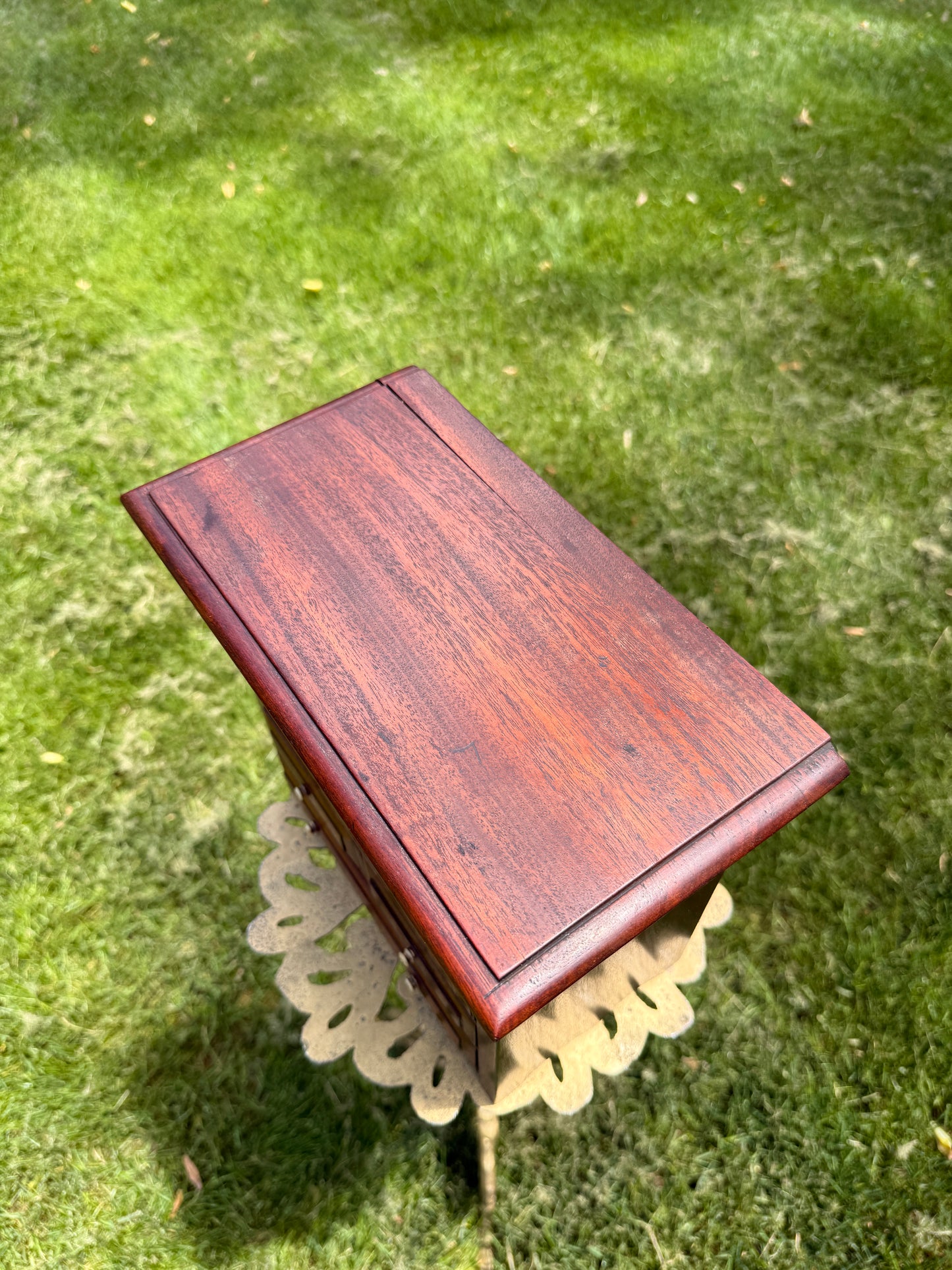 Antique salesman sample cabinet