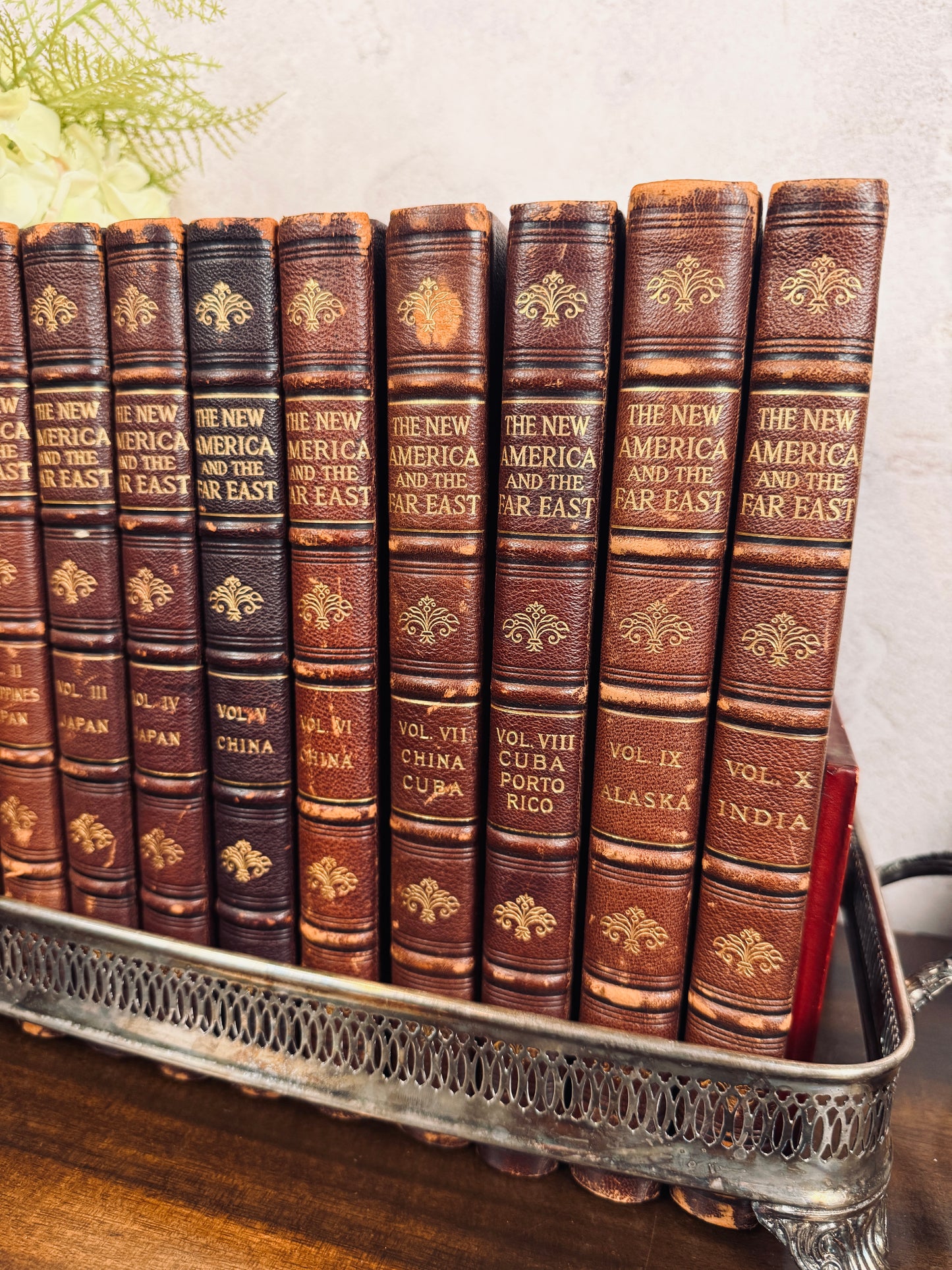 1907 “The New America and the Far East”, complete 10-volume set