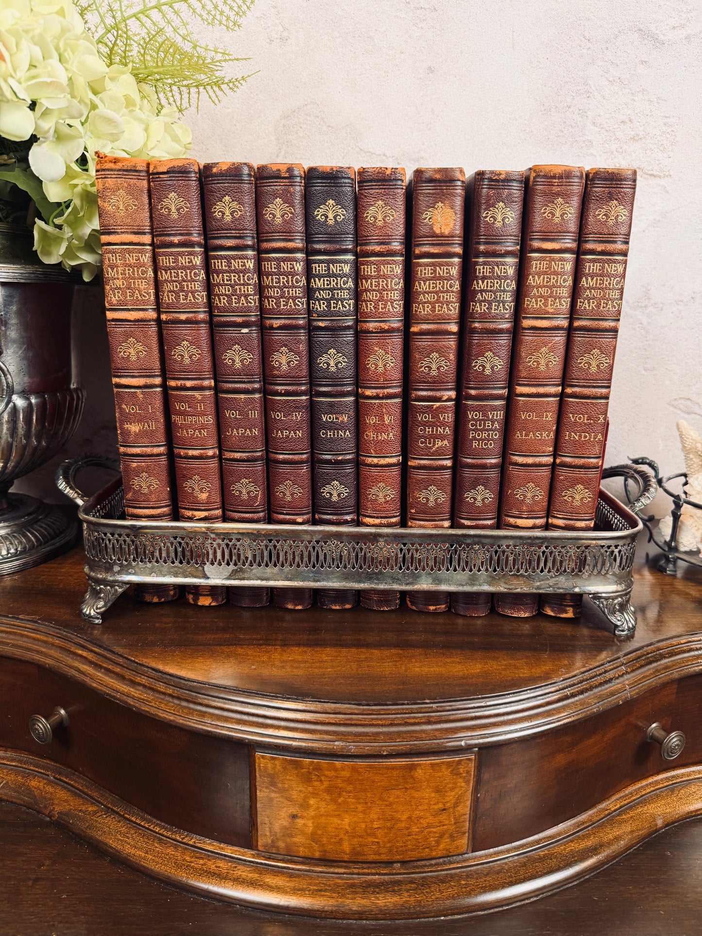 1907 “The New America and the Far East”, complete 10-volume set