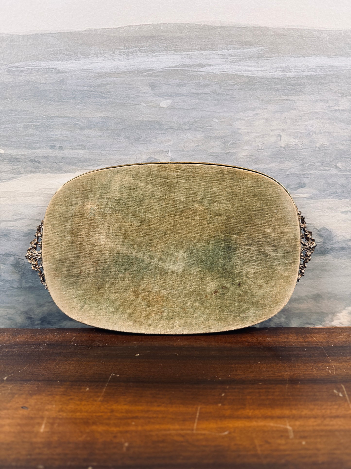 Antique mirrored vanity tray