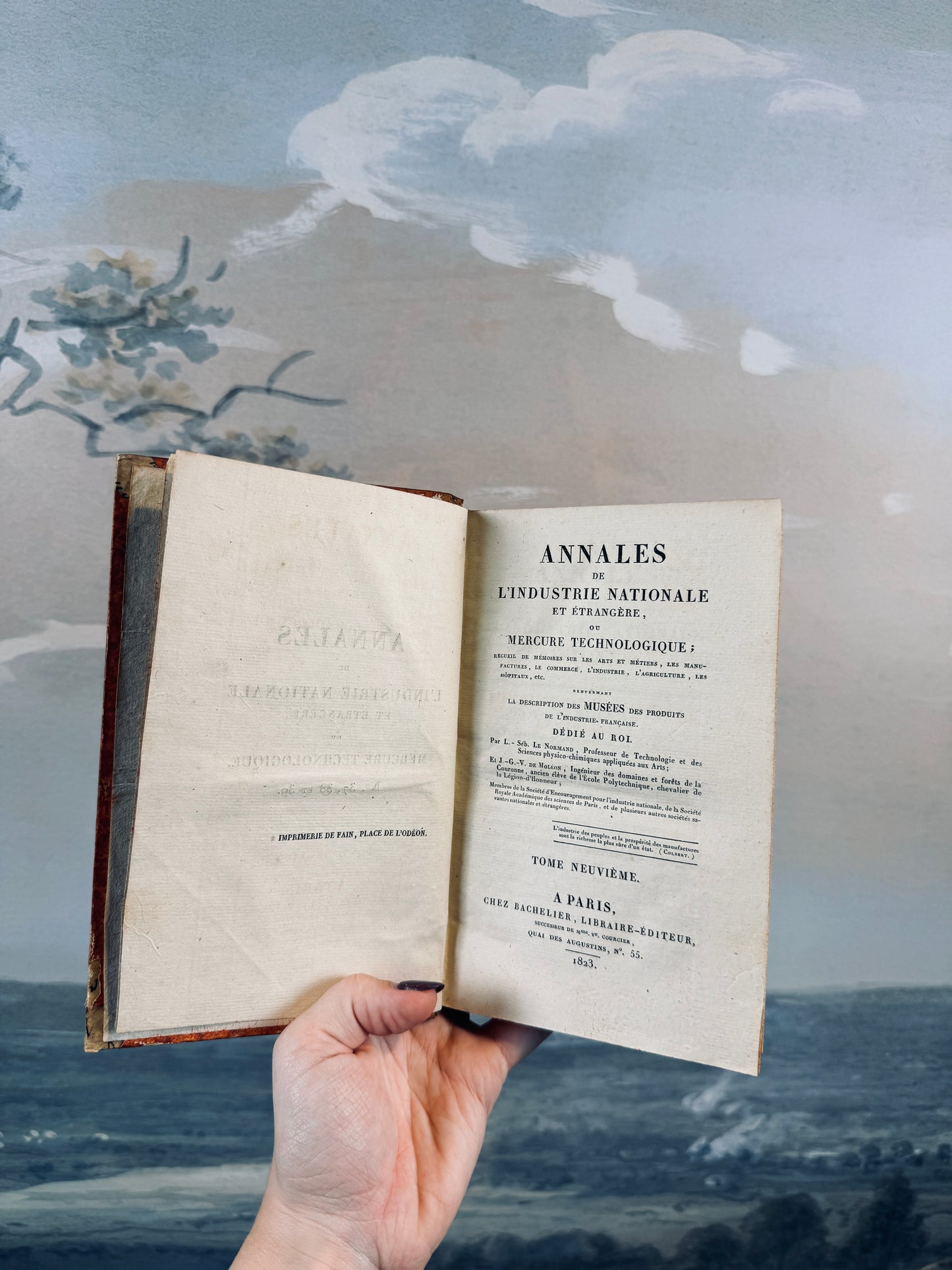 1823 "Annales de l'industrie nationale" book [French]