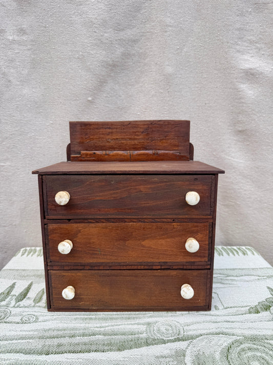 Vintage Cigar Box Wood Jewelry Box
