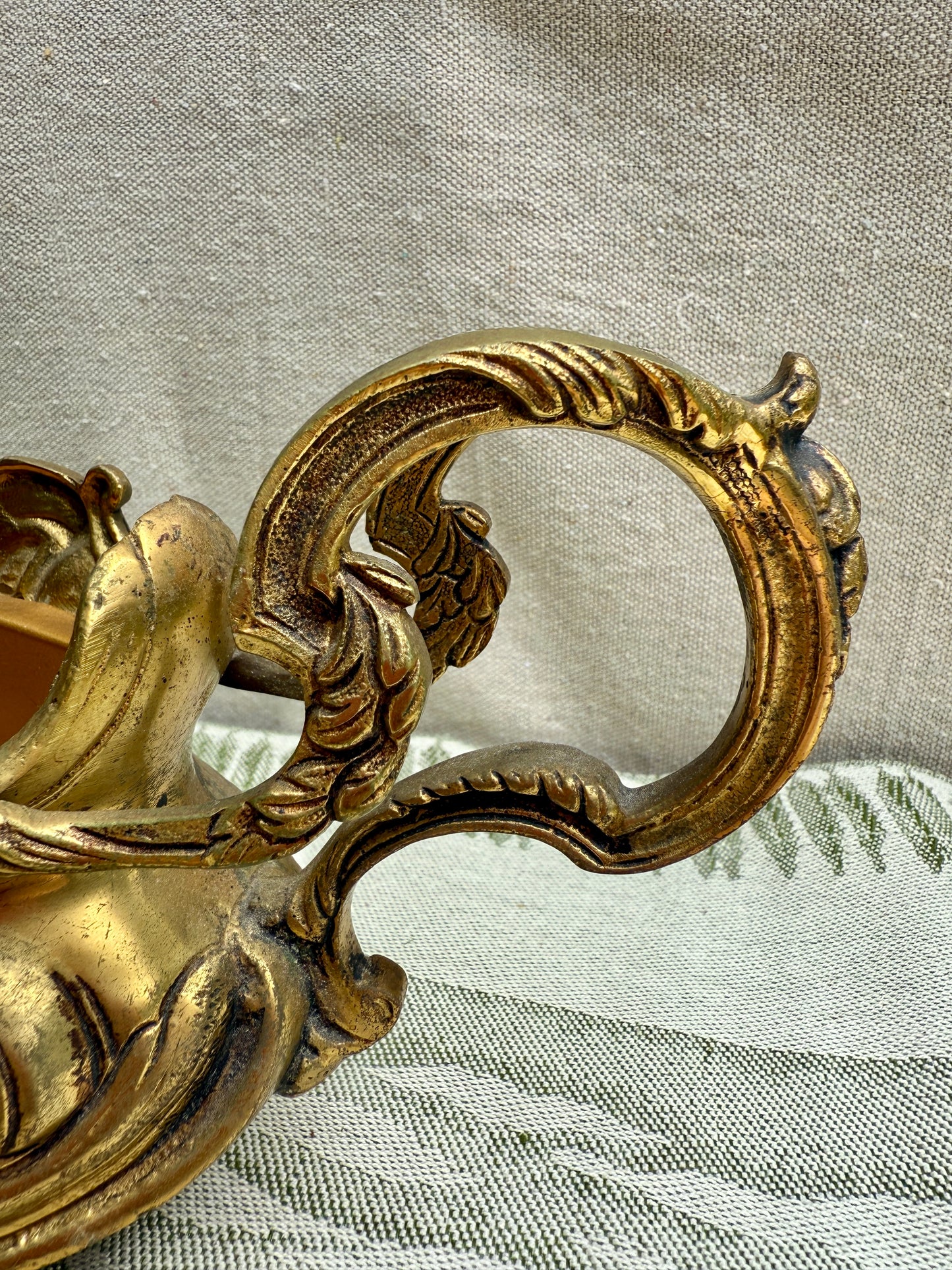 Rococo Revival Spanish Brass Jardiniere