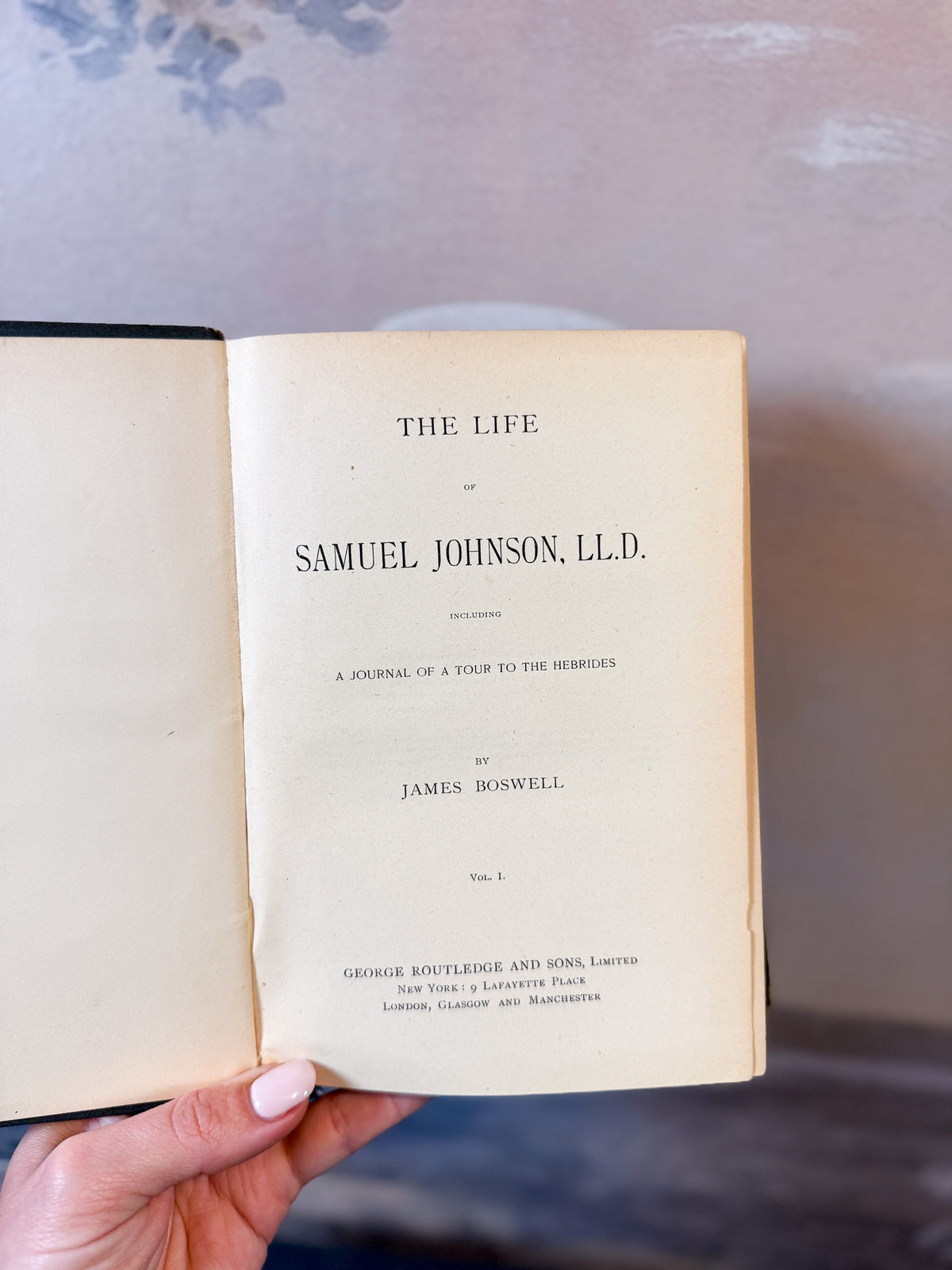 Antique Boswell's "Life of Johnson," complete 3 volumes