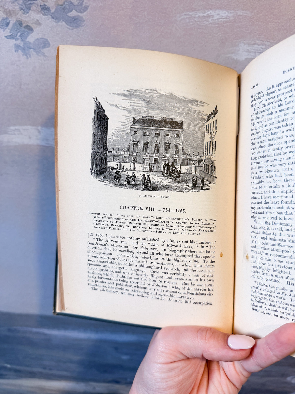 Antique Boswell's "Life of Johnson," complete 3 volumes