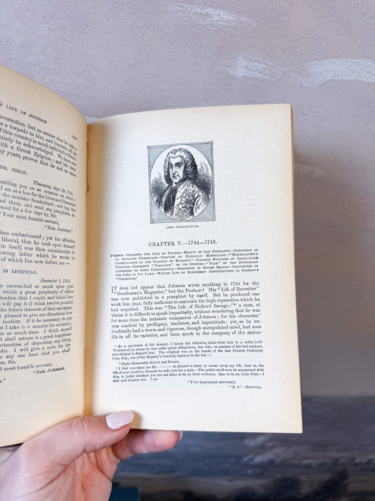 Antique Boswell's "Life of Johnson," complete 3 volumes
