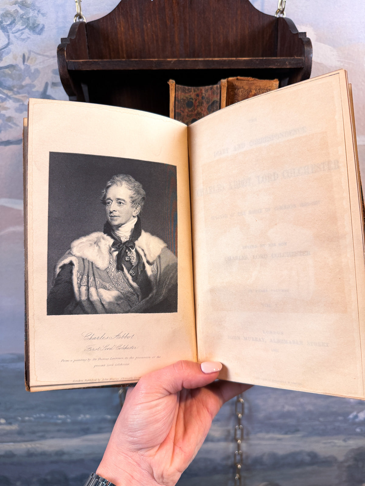 1861 "The Diary and Correspondence of Charles Abbot, Lord Colchester" set of 3 books [English]