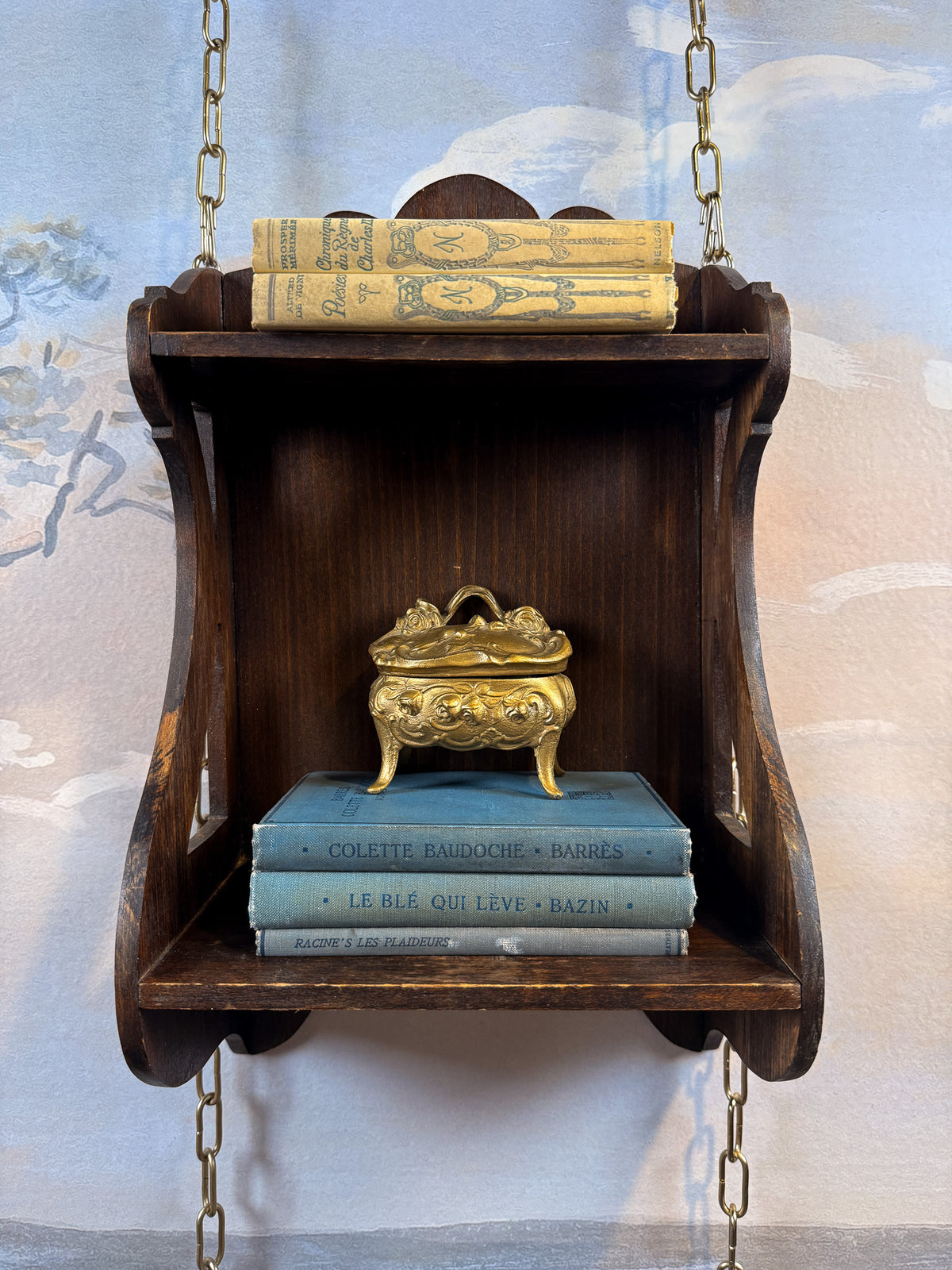Antique French set of 2 books — Alfred de Vigny "Poésies" & Prosper Mérimée "Chronique du Règne de Charles IX" [French]