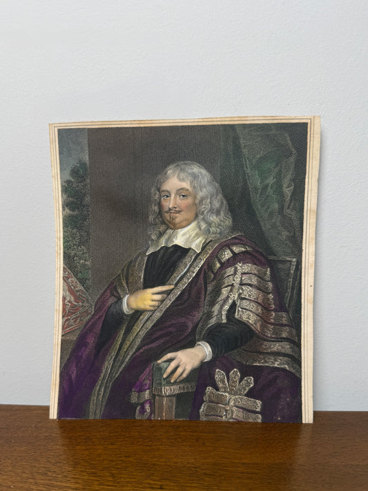 Antique hand-tinted portrait by Lodge