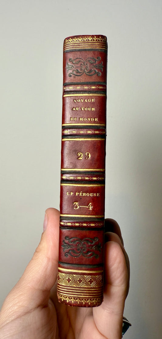 Antique French travel book "Voyage au Tour du Monde" - La Pérouse, Vol. 29, 1832