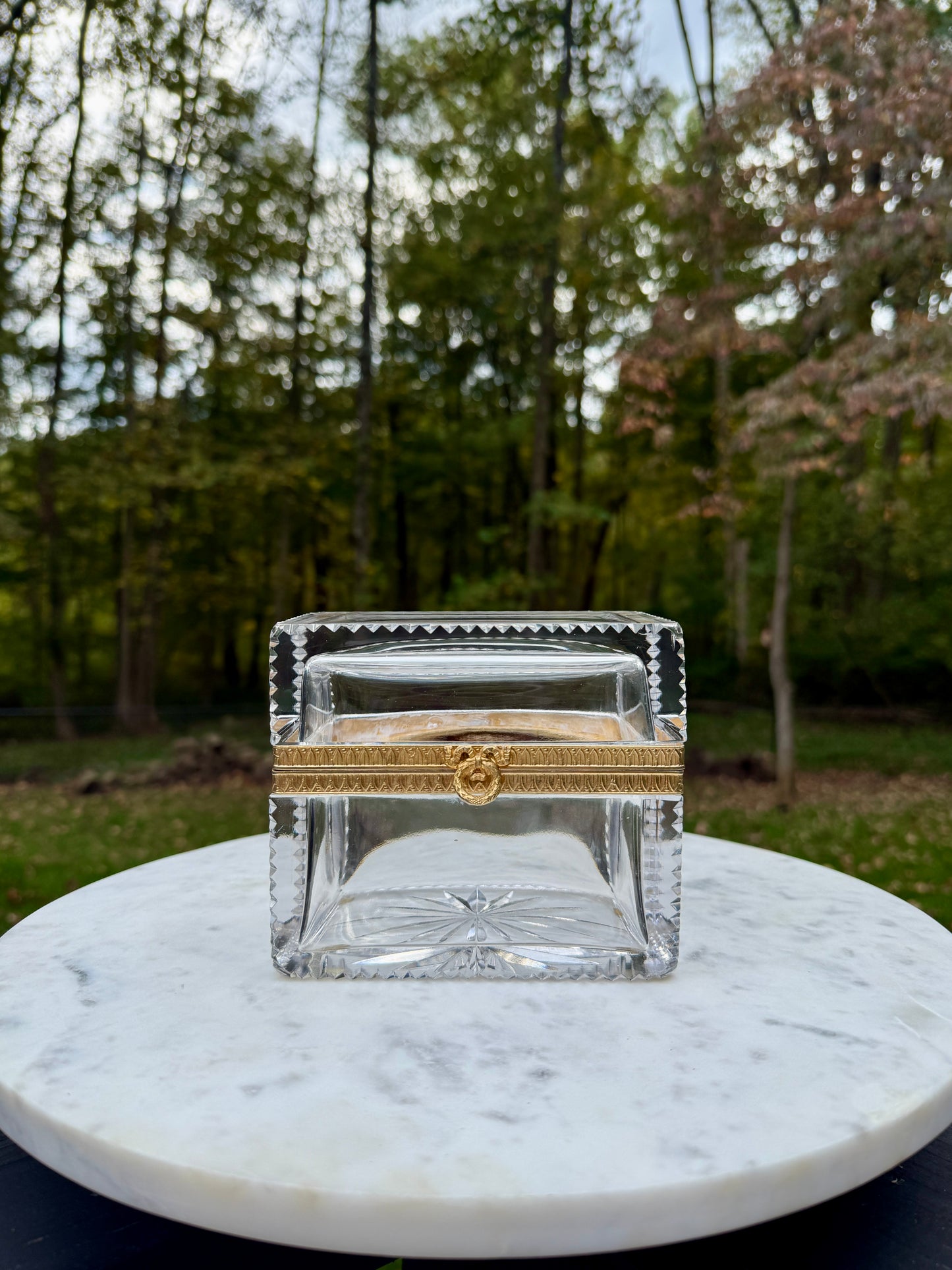 Antique crystal casket - attributed to Baccarat, circa 1880–1900