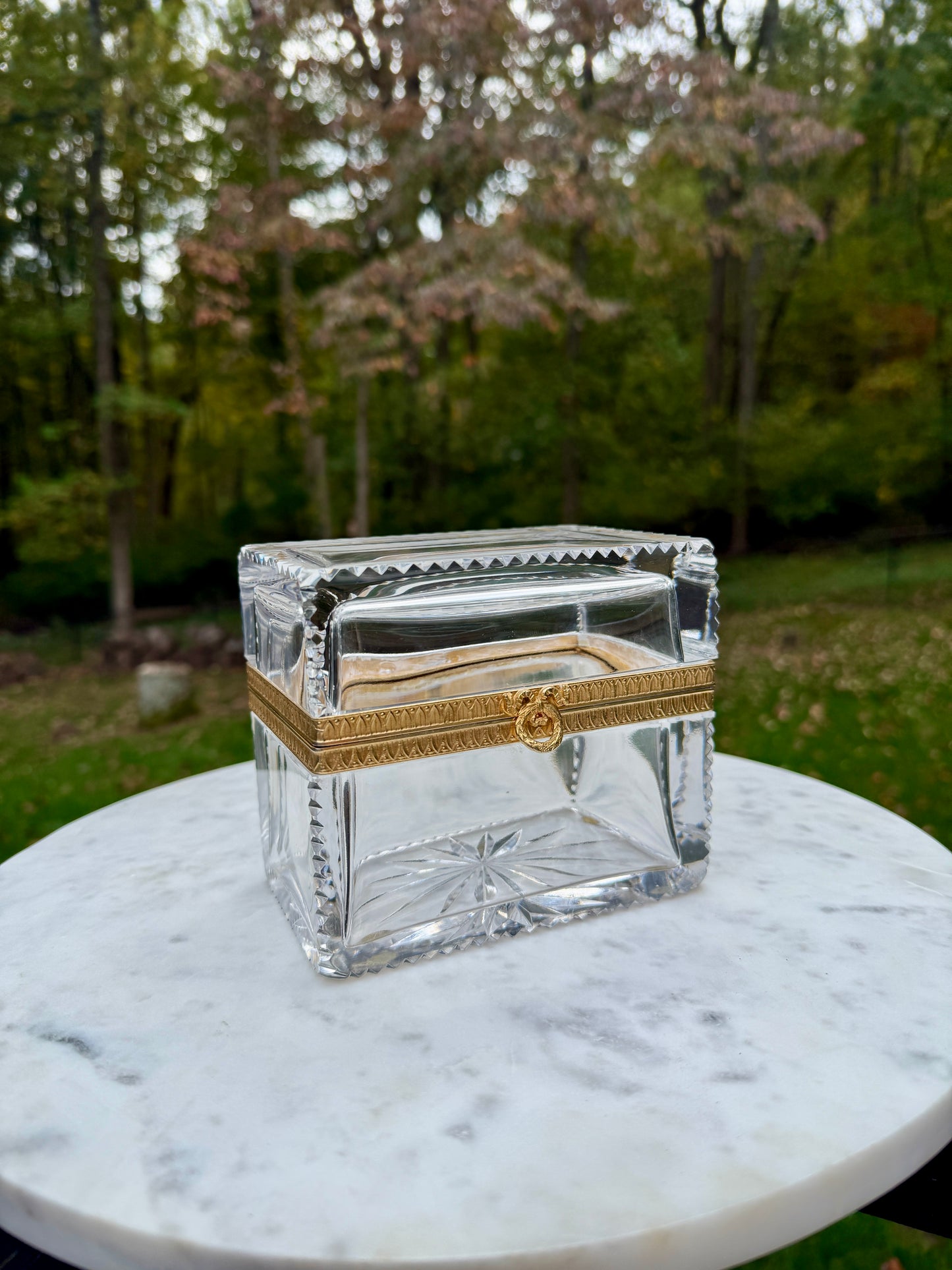 Antique crystal casket - attributed to Baccarat, circa 1880–1900