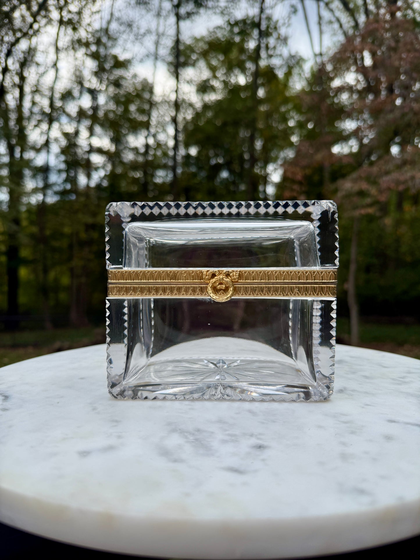 Antique crystal casket - attributed to Baccarat, circa 1880–1900