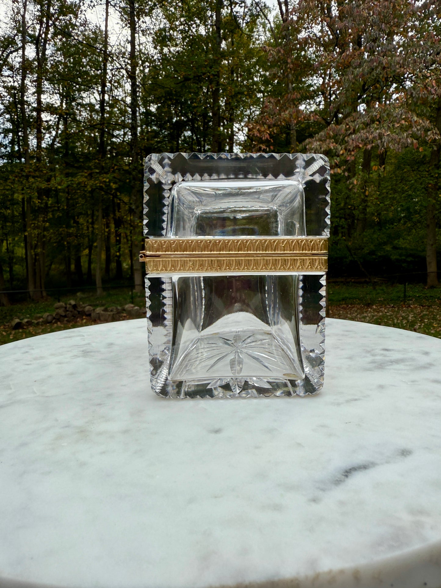 Antique crystal casket - attributed to Baccarat, circa 1880–1900