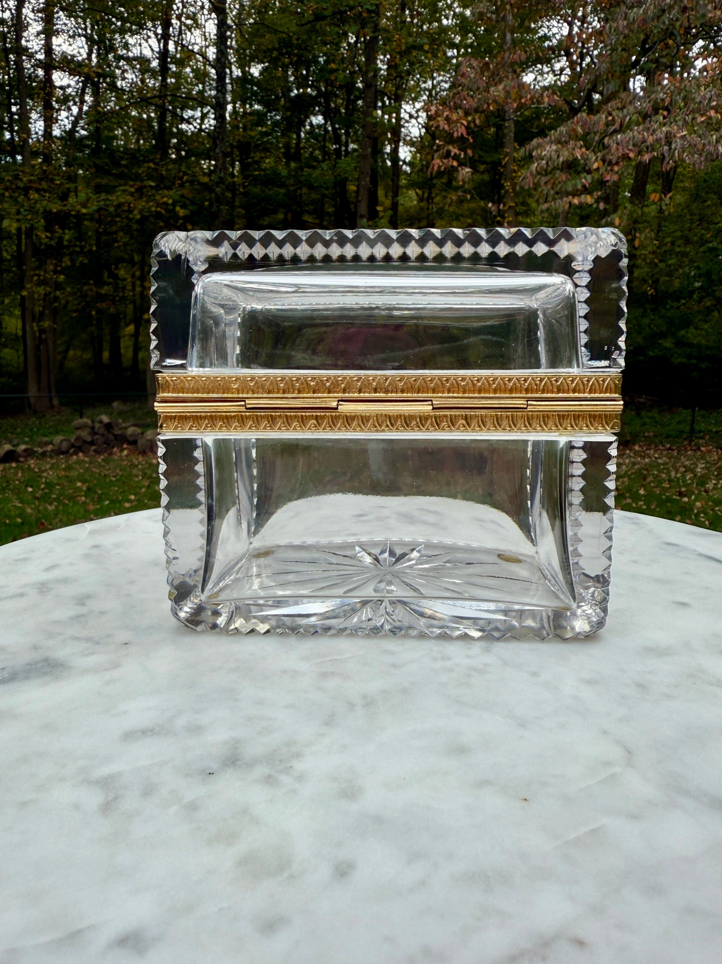 Antique crystal casket - attributed to Baccarat, circa 1880–1900