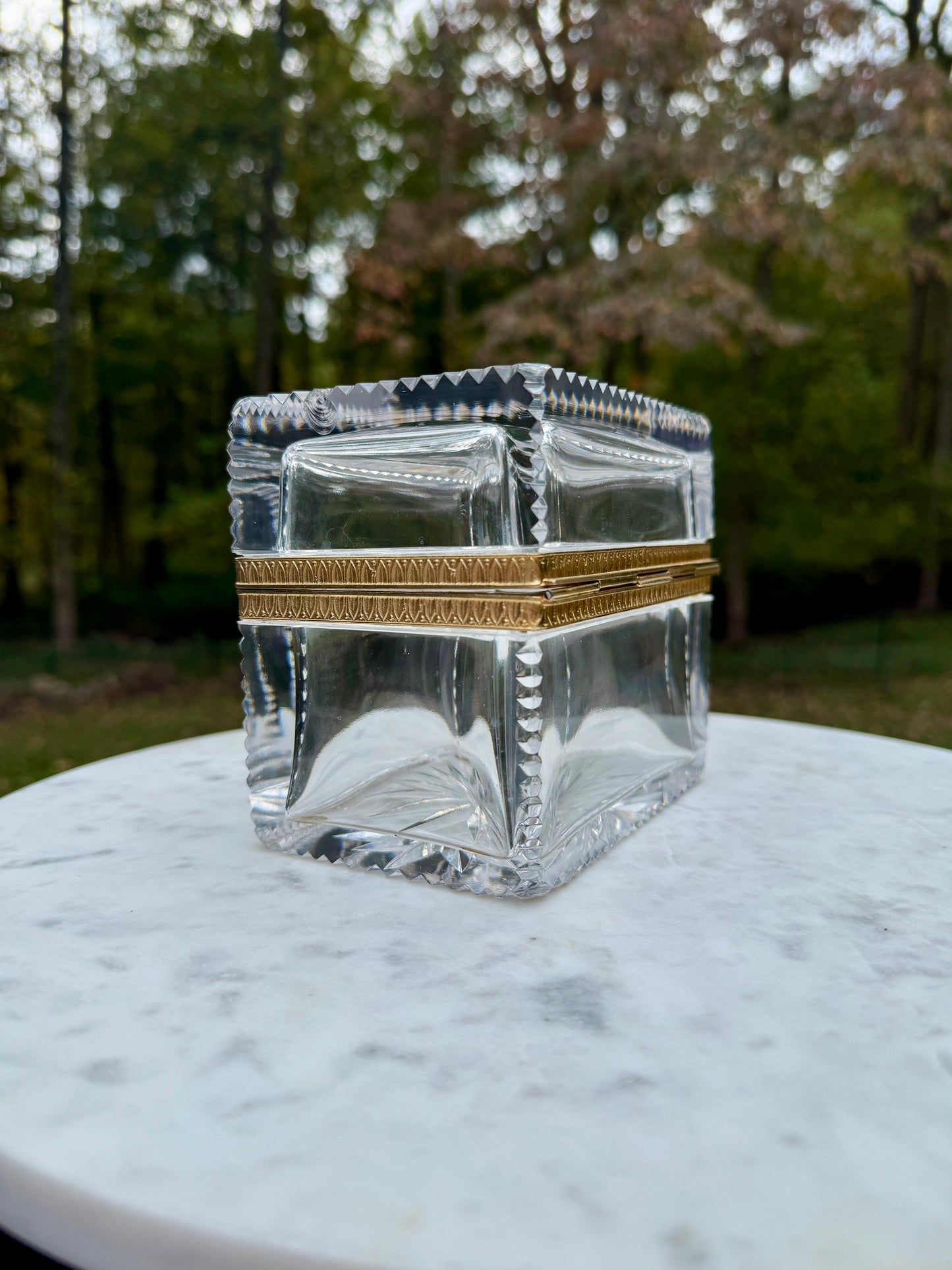 Antique crystal casket - attributed to Baccarat, circa 1880–1900