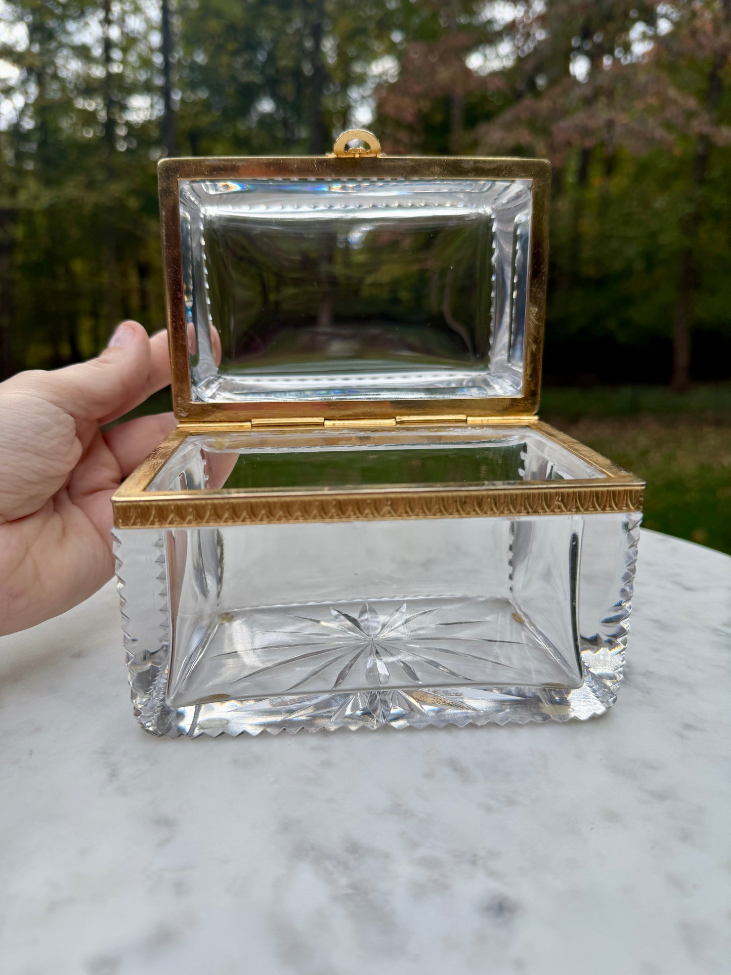 Antique crystal casket - attributed to Baccarat, circa 1880–1900