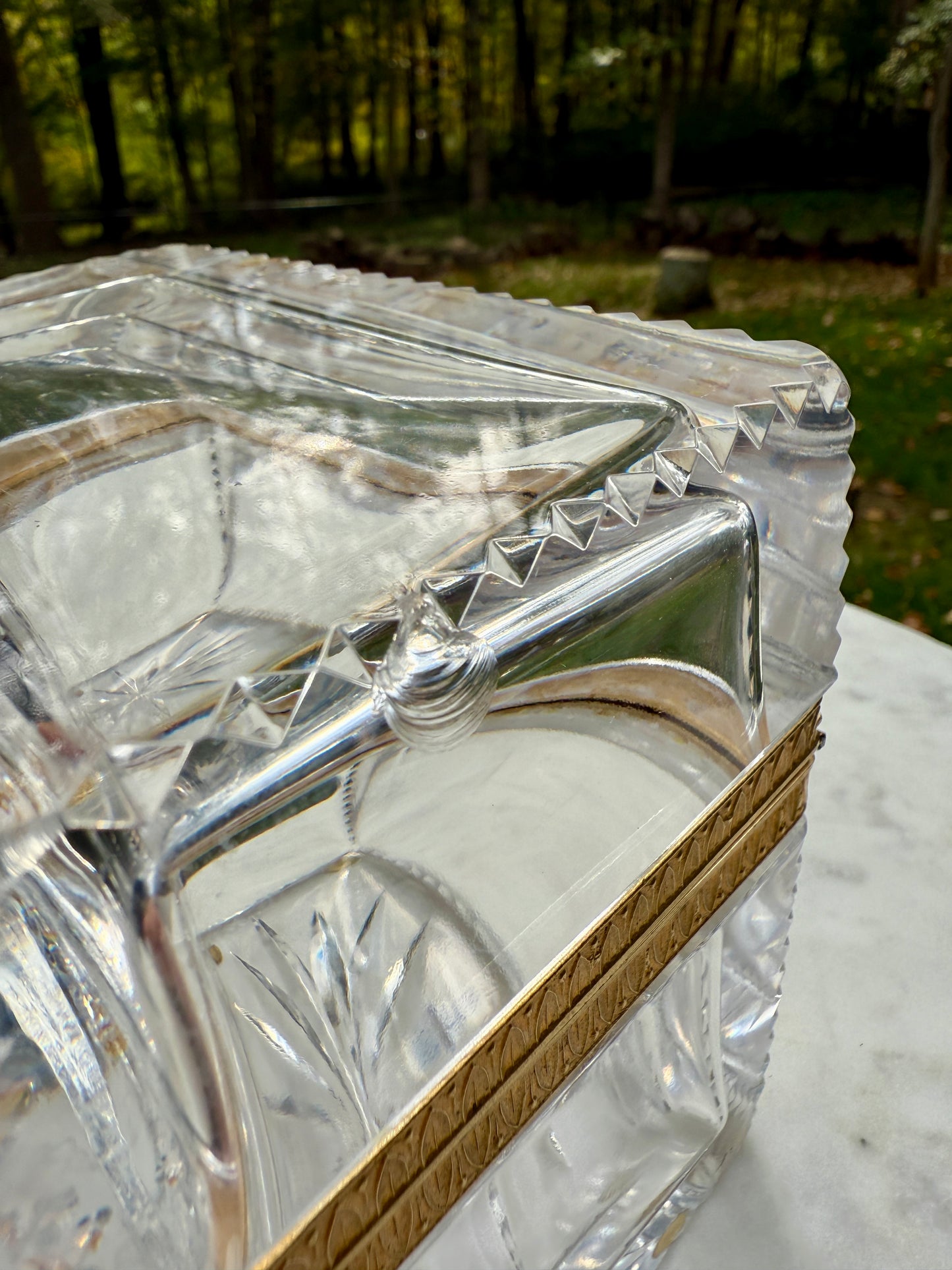 Antique crystal casket - attributed to Baccarat, circa 1880–1900