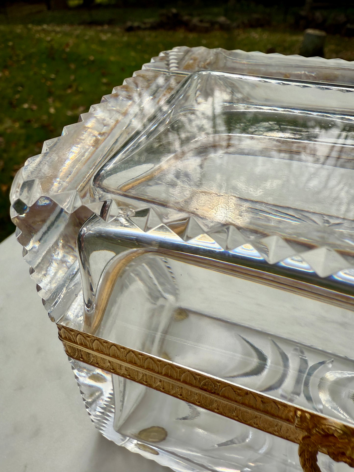 Antique crystal casket - attributed to Baccarat, circa 1880–1900