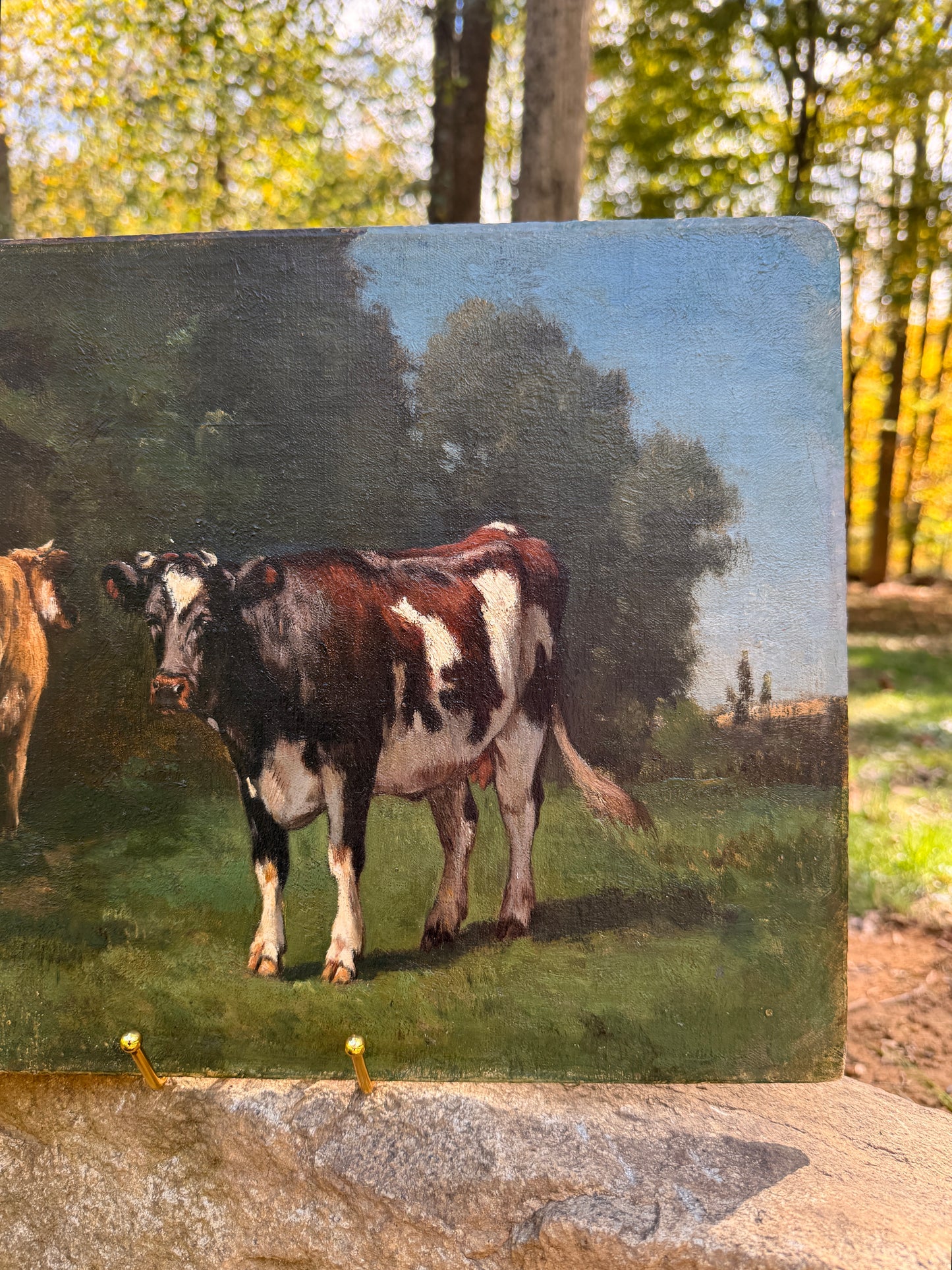 Pastoral landscape attributed to Constant Troyon (1855-1870)