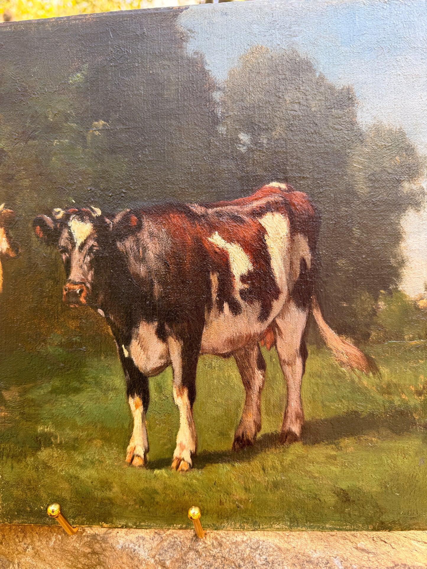 Pastoral landscape attributed to Constant Troyon (1855-1870)