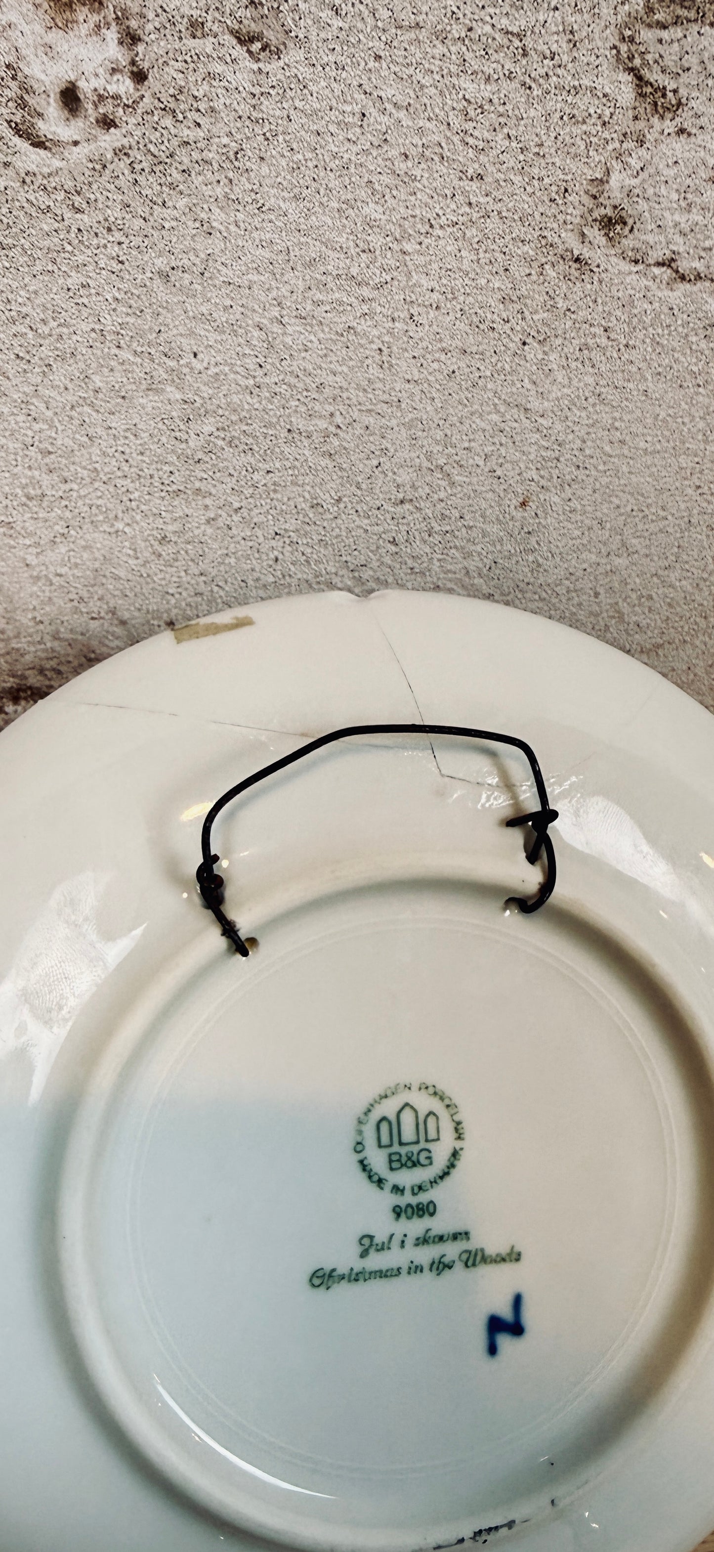 Danish Christmas plates, set of 5