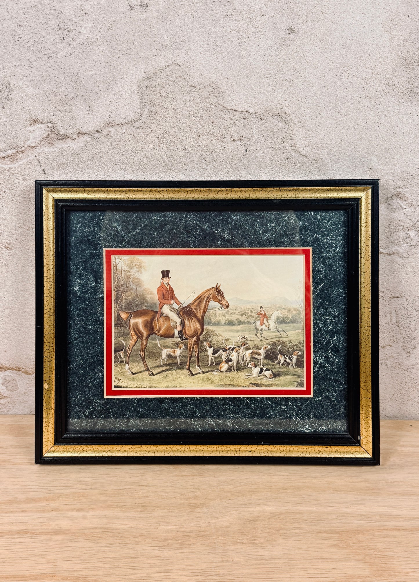 Vintage English fox hunting prints
