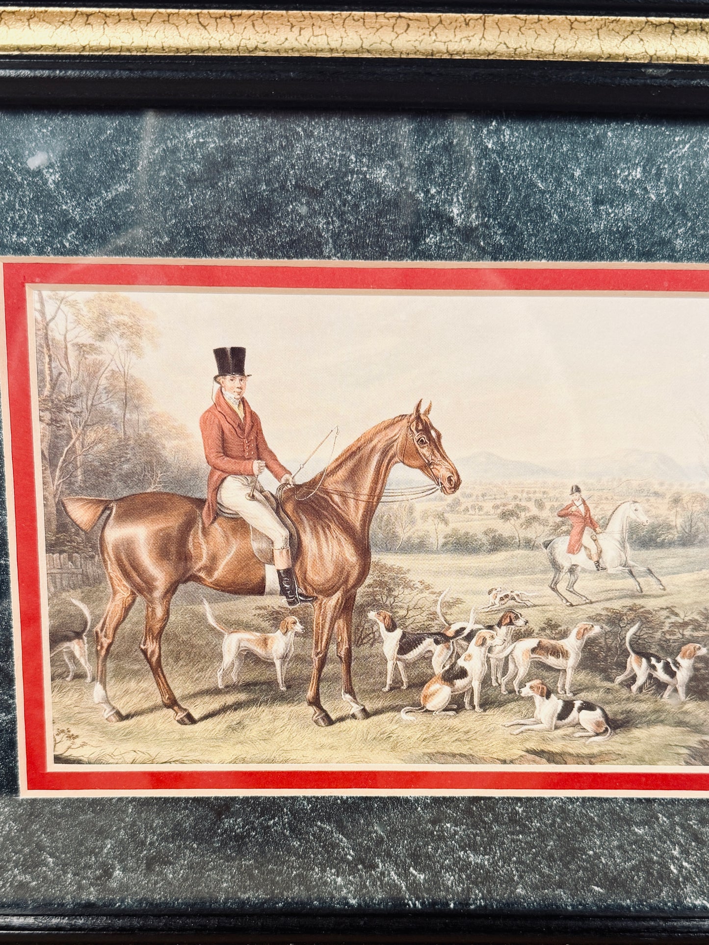 Vintage English fox hunting prints