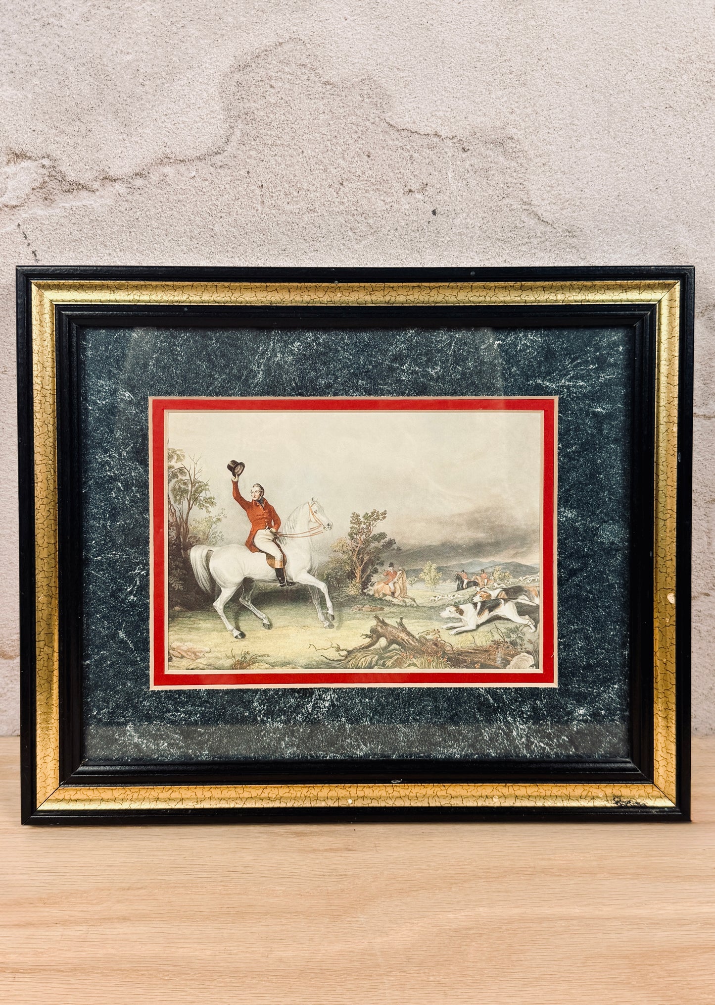 Vintage English fox hunting prints