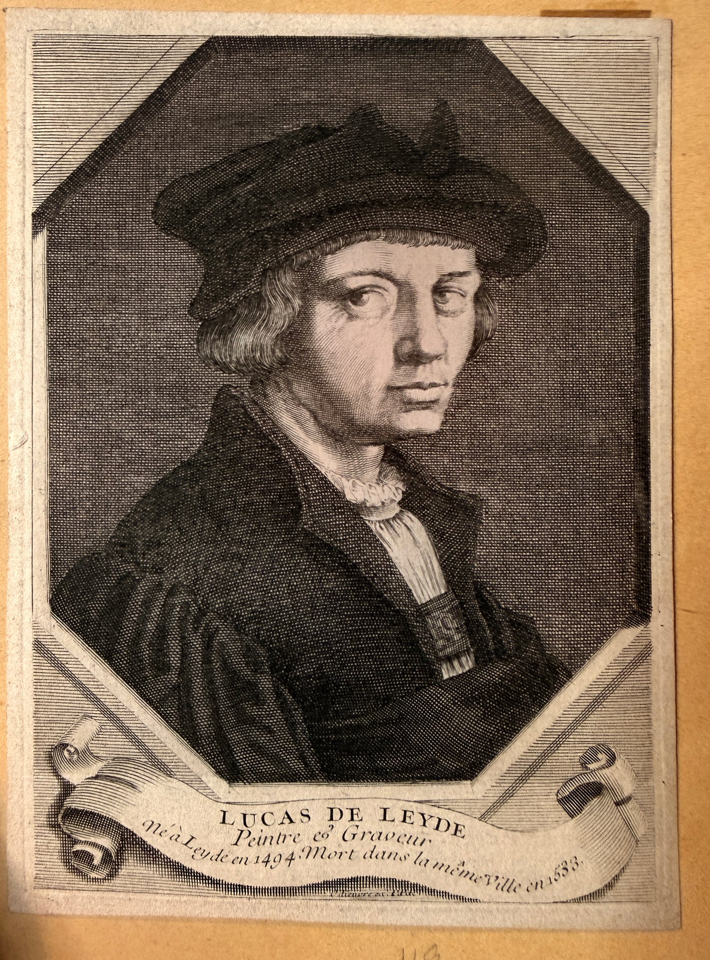 19th-century engraving of Lucas de Leyde