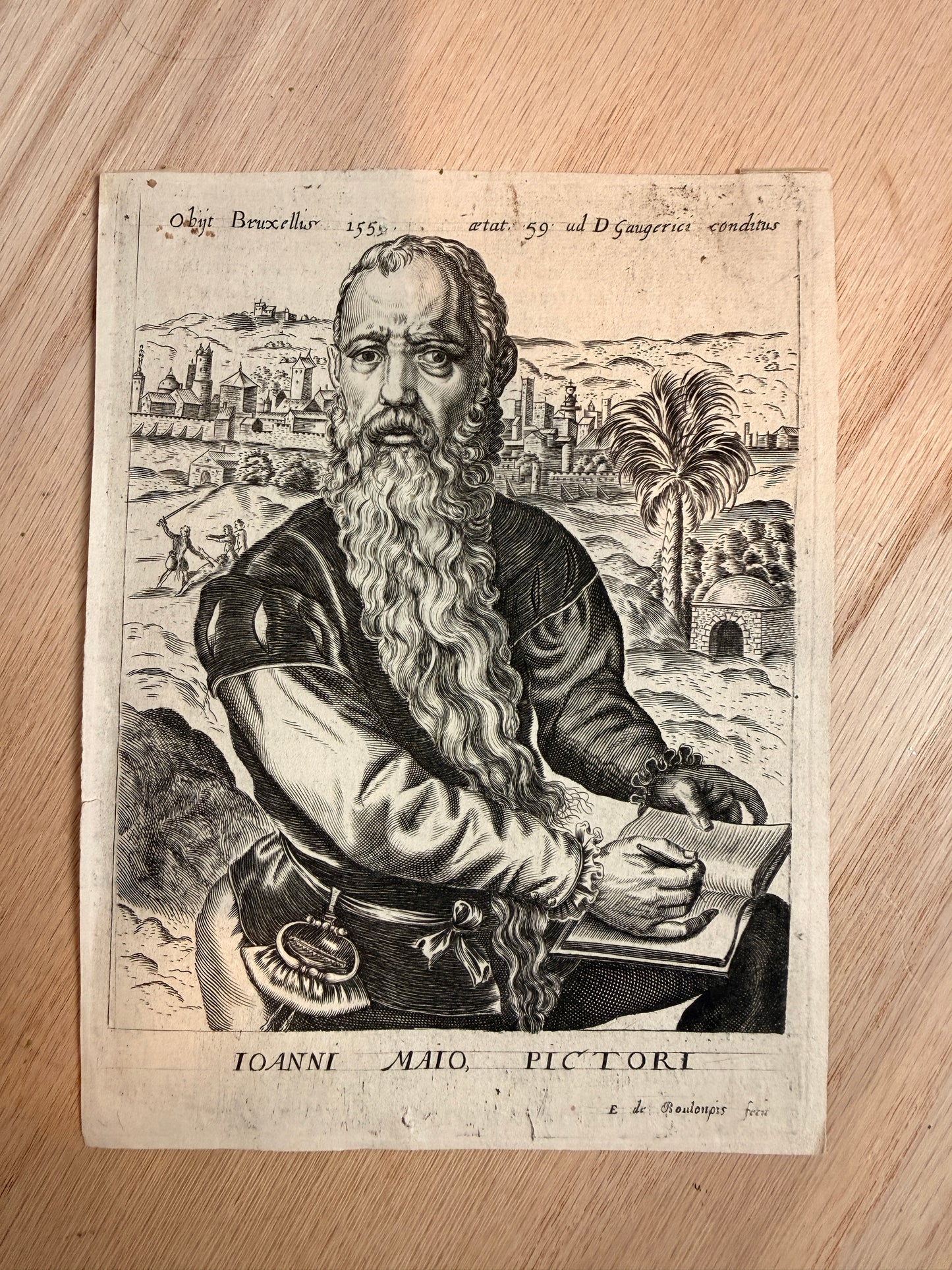 19th-century engraving of Lucas de Leyde