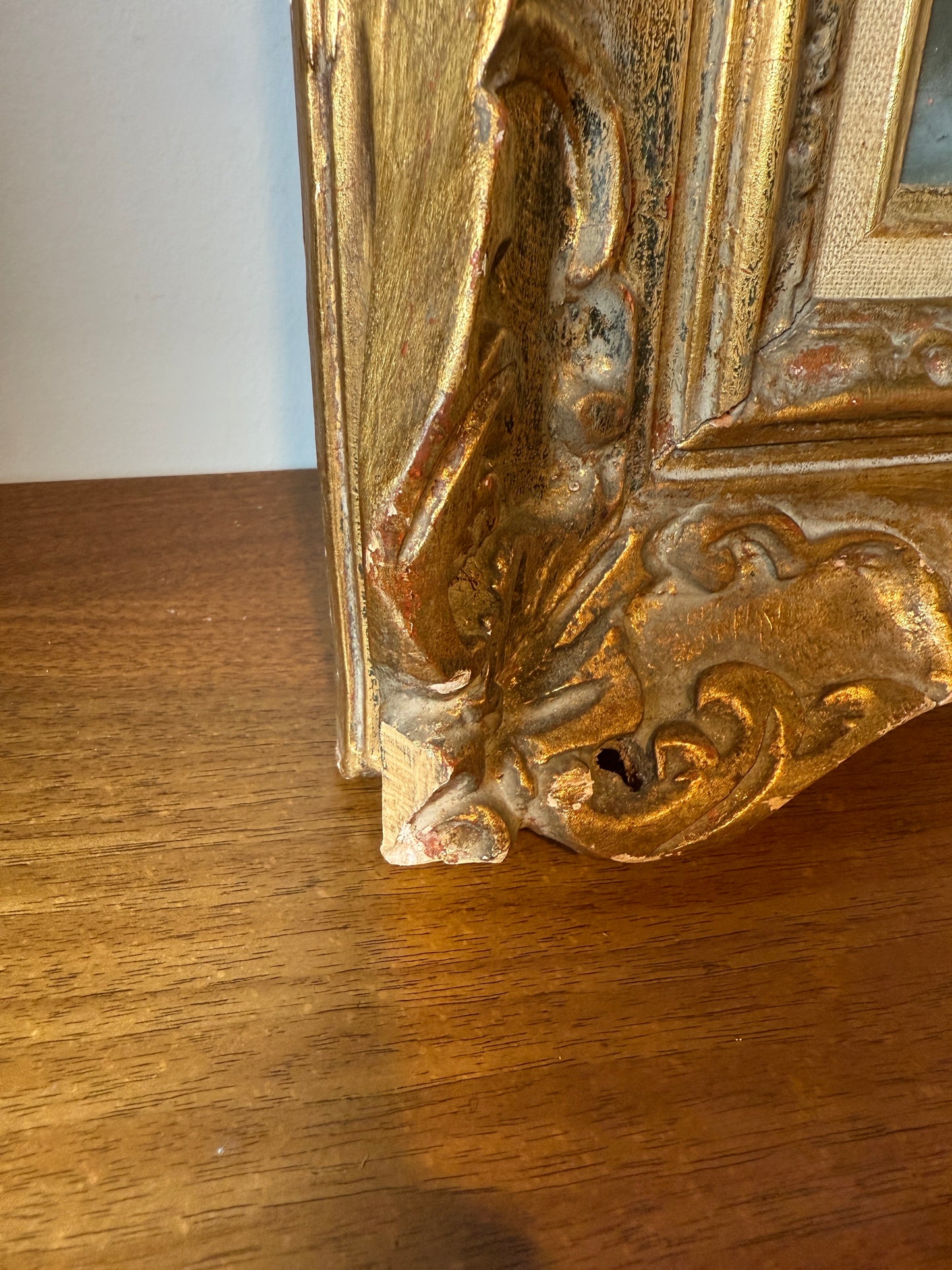 Vintage floral on copper by Moroccan artist