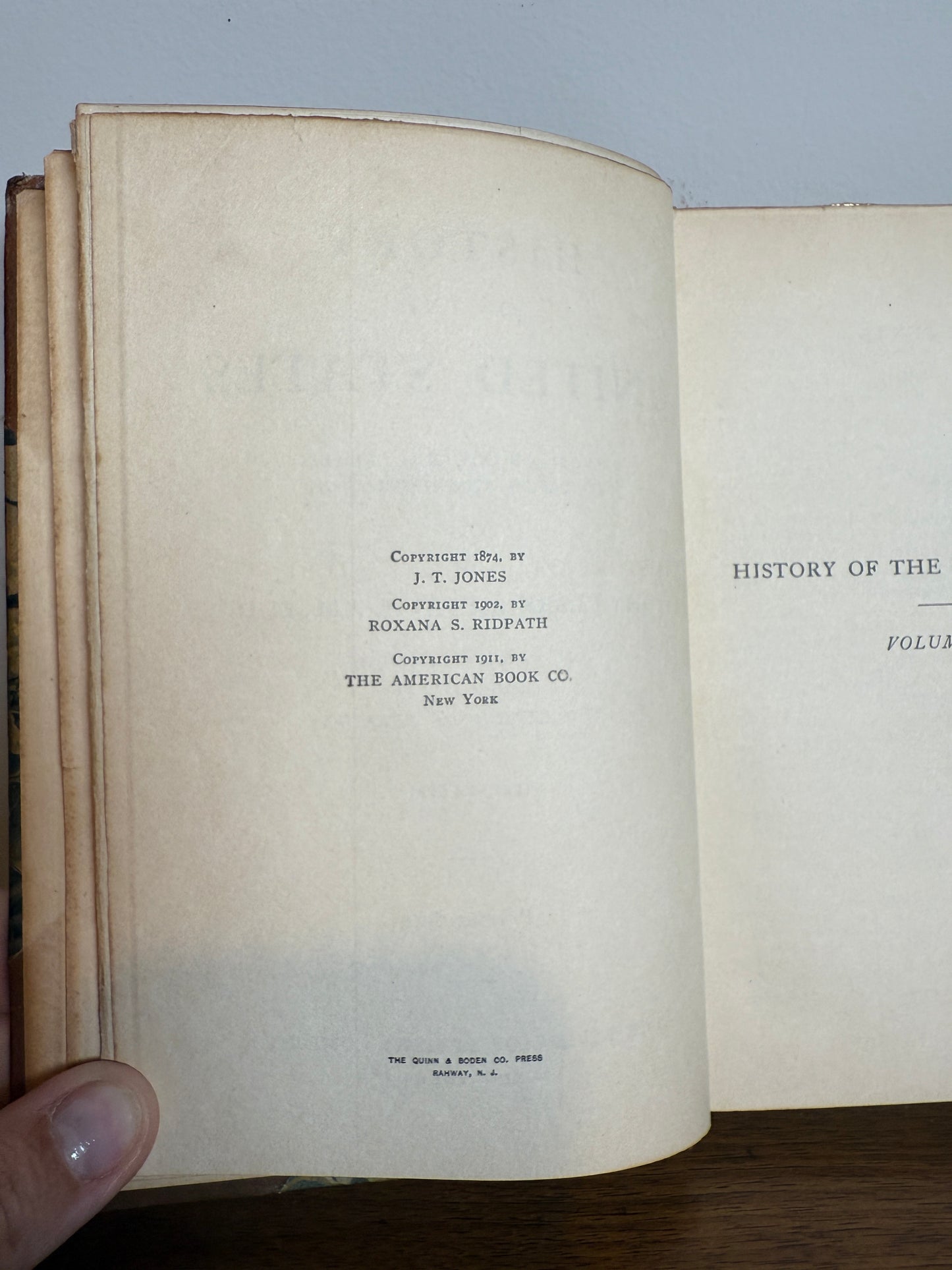 1911 “Ridpath’s History of the United States,” full set