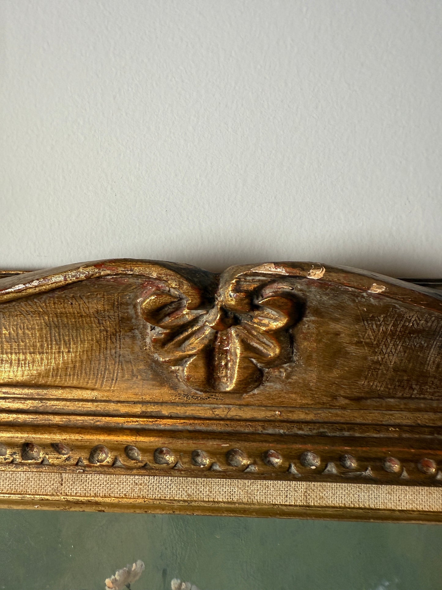 Vintage floral on copper by Moroccan artist